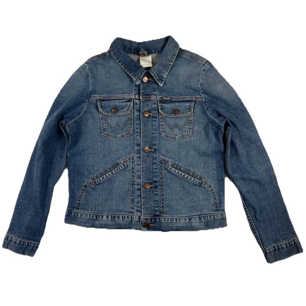 Wrangler ModCloth  Blue Denim Jean Jacket